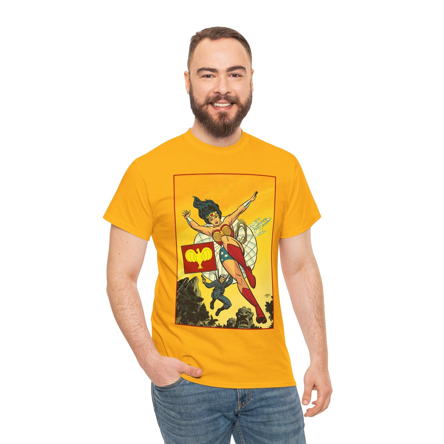 Wonder Woman T-Shirt - Michael Cho Art - Golden Age Art Theme - Steve Trevor - DC Comics