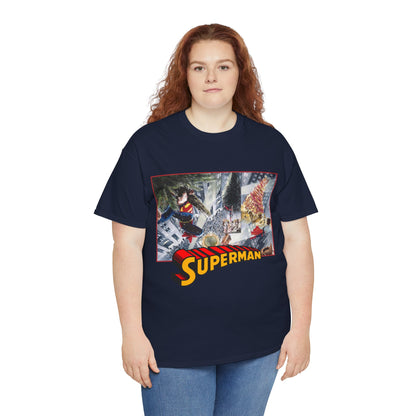 Superman Christmas Tree T-Shirt - Alex Ross Art - DC Comics