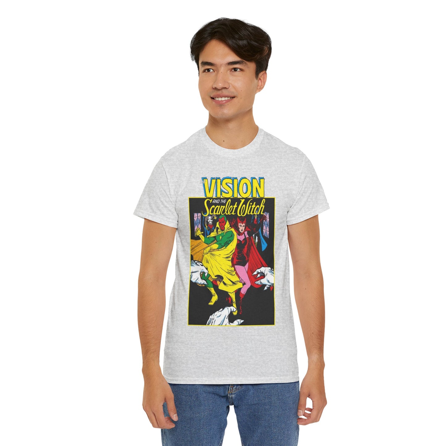 Vision & Scarlet Witch T-Shirt - Avengers Members - 1985 Cover Art - Marvel Comics