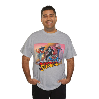 Superman T-Shirt - Tom Grummett Art - Death & Return - Steel, Cyborg, Eradicator - DC Comics