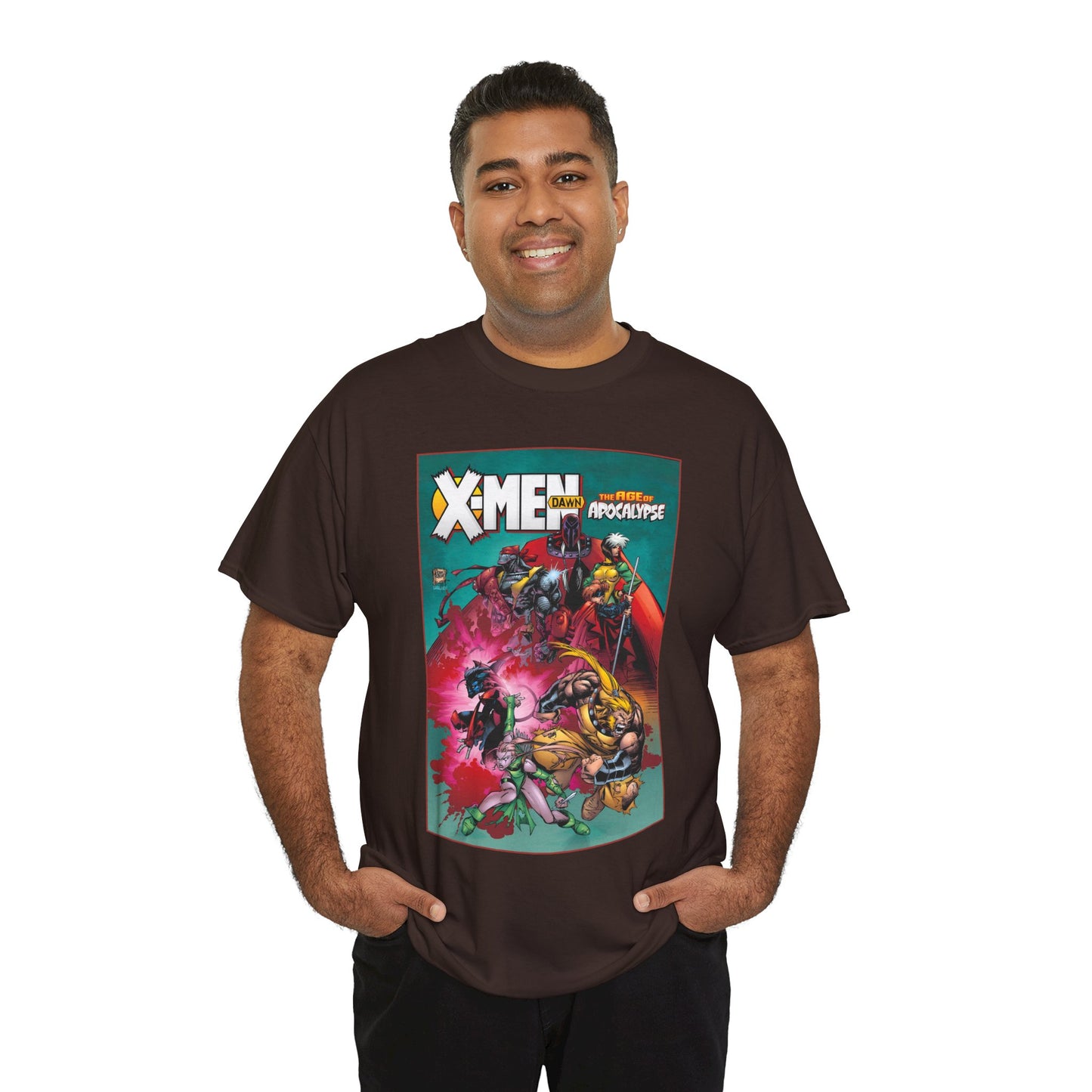 X-Men: Age of Apocalypse T-Shirt - Adam Kubert Art - Magneto, Rogue, Nightcrawler, Gambit, Blink, Sabretooth - Dawn - Marvel Comics