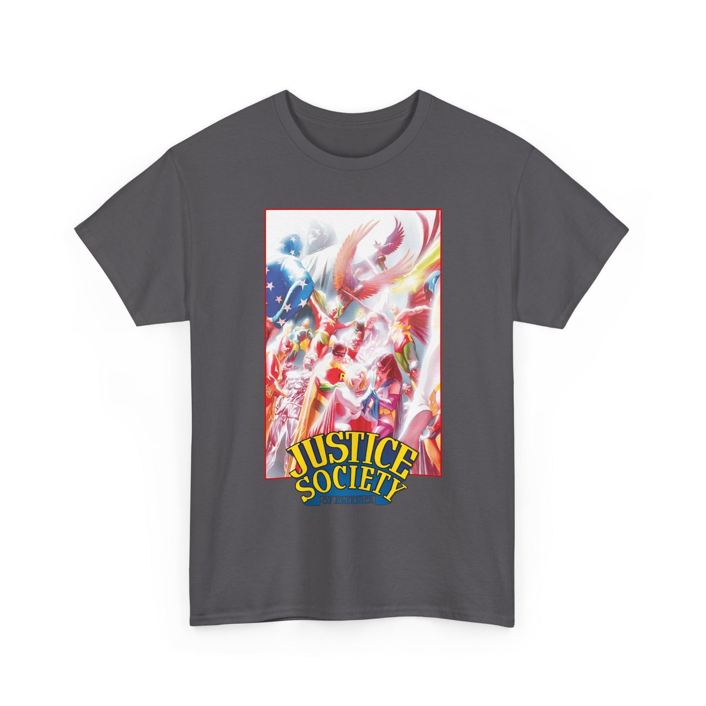 Justice Society of America T-Shirt - Alex Ross Art - JSA - Power Girl, Huntress, Robin, Starman, Hawkman - DC Comics