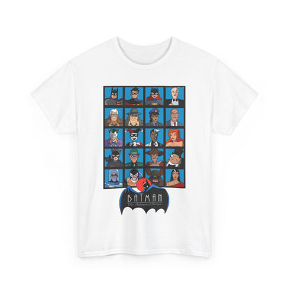 Batman T-Shirt - Animated Series - Harley Quinn, Batgirl, Joker, Bane, Robin, Two-Face, Catwoman, Riddler - Classic TV Cartoon Series
