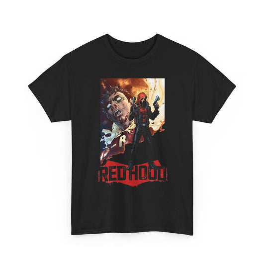 Red Hood T-Shirt - Jim Lee Art - Jason Todd, Batman Sidekick - Gotham Hero - DC Comics