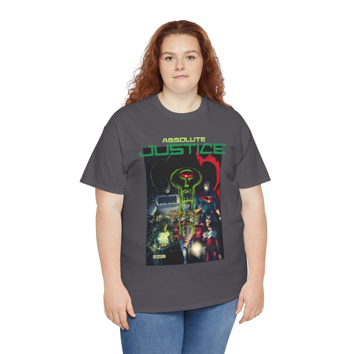 Absolute Justice T-Shirt - Juan Ferreyra Art - Superman Batman Wonder Woman Martian Manhunter - DC Comics