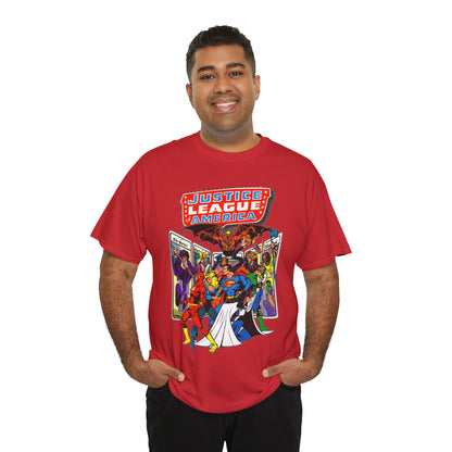 Justice League of America T-Shirt - George Perez Art - Vs Tarot Gang - DC Comics