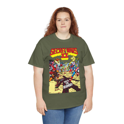 Secret Wars II T-Shirt - John Byrne Art - X-Men, New Mutants, Captain America - The Beyonder - Marvel Comics Series, 1980s