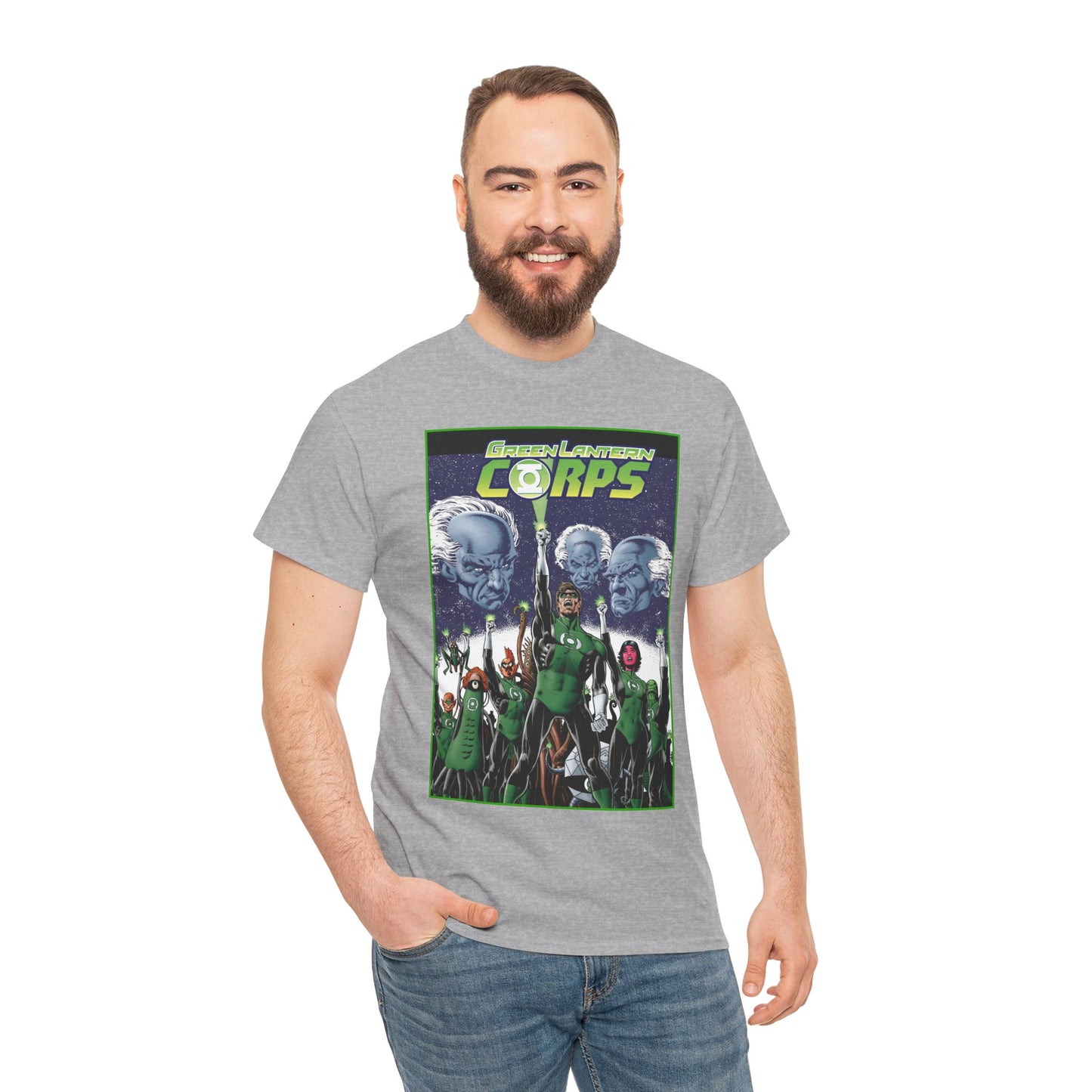 Green Lantern Corps T-Shirt - Hal Jordan, Guardians, Tomar Re, Oa - DC Comics