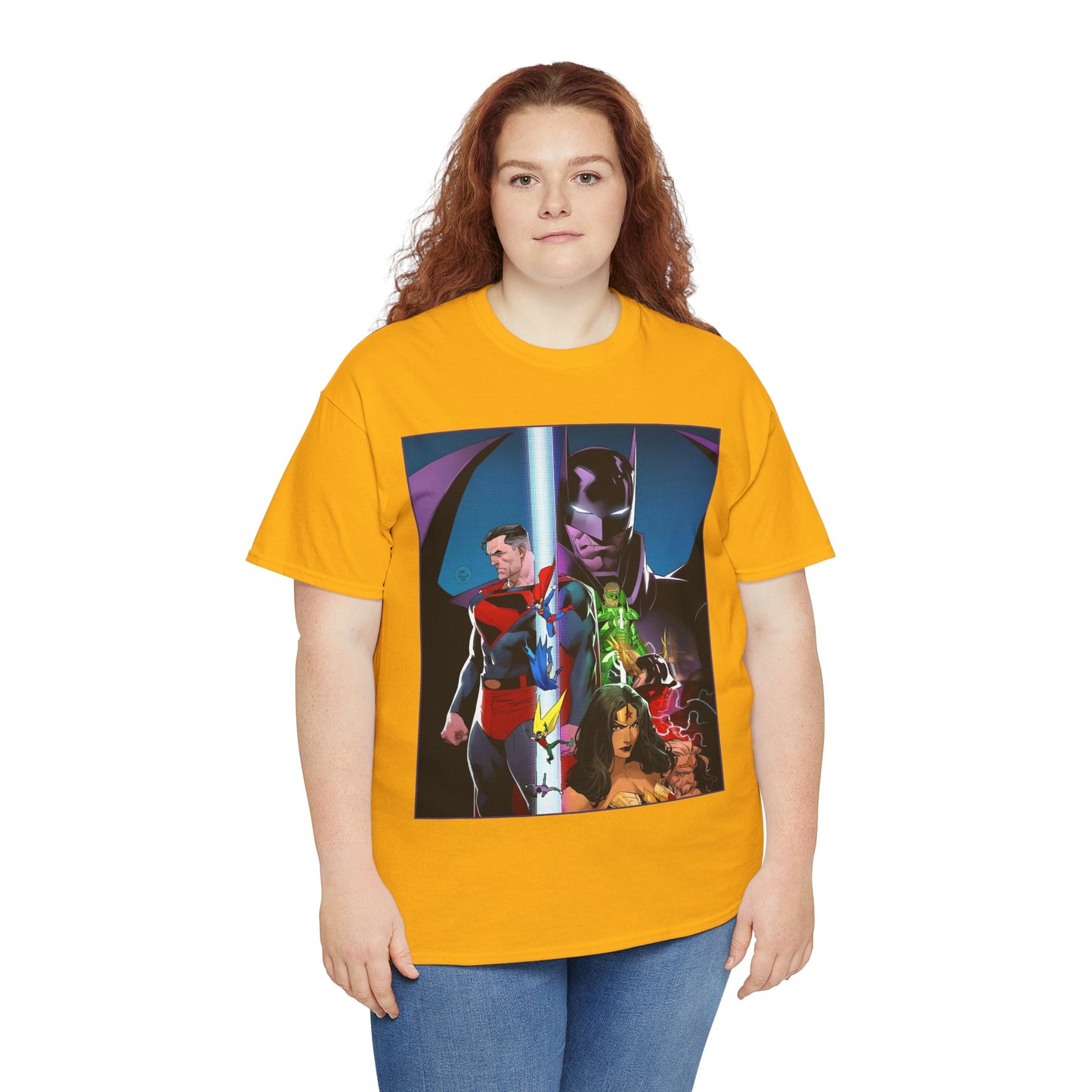 Kingdom Come T-Shirt - Dan Mora Art - Batman/Superman World's Finest Cover - Superman, Batman, Wonder Woman, Green Lantern, Robin, Flash - DC Comics