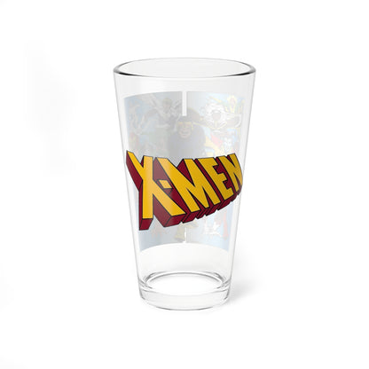 Uncanny X-Men Pint Glass, 16oz - Dave Cockrum Art - Wolverine, Storm, Cyclops, Banshee, Beast, Polaris, Angel, Iceman - Marvel Comics