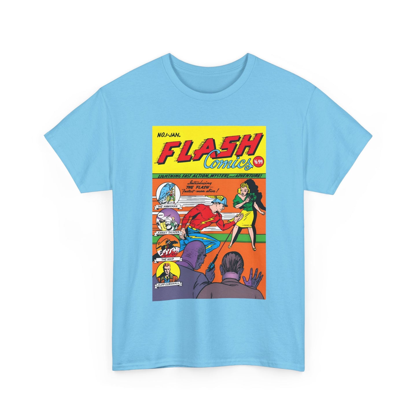 Flash Comics #1 T-Shirt - Jay Garrick, Golden Age Flash - JSA Member - DC Comics