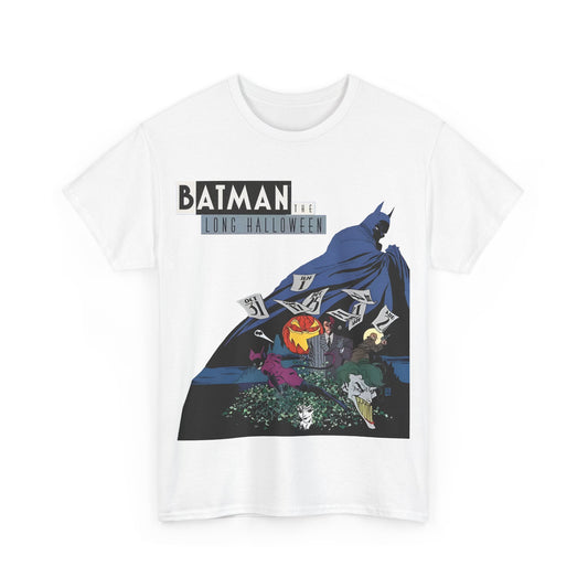 Batman The Long Halloween T-Shirt - Stunning Tim Sale Art - Joker, Catwoman, Two-Face, Poison Ivy, Commissioner Gordon - DC Comics - Classic Story