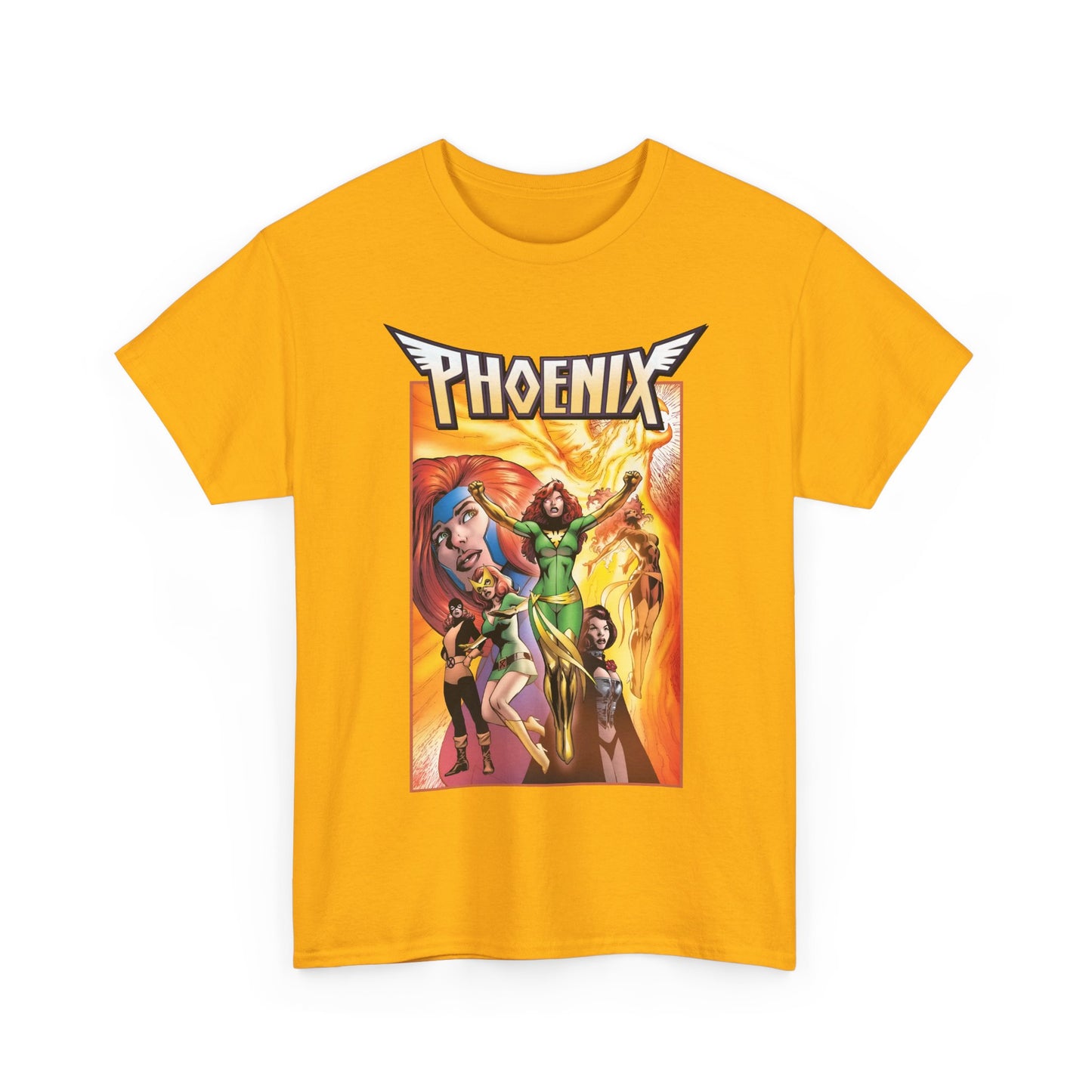 Phoenix T-Shirt - Alan Davis Art - Jean Grey, Marvel Girl, Black Queen, Dark Phoenix - X-Men Founding Member - Marvel Comics