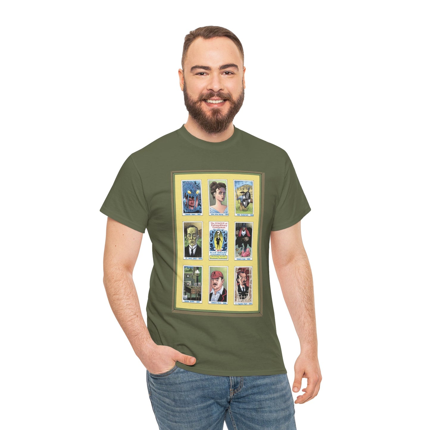 League of Extraordinary Gentlemen T-Shirt - Kevin O'Neill Art - Mina Murray, Captain Nemo, Allan Quatermain, Jekyll & Hyde - Alan Moore Story