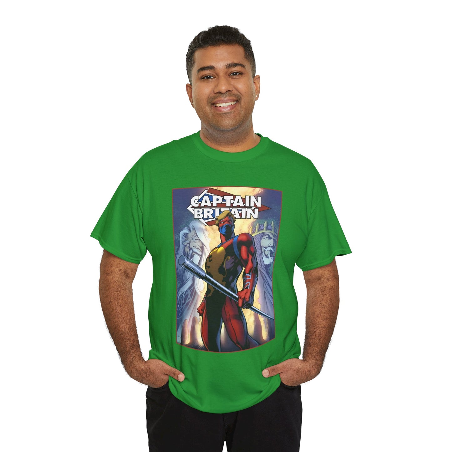 Captain Britain T-Shirt - Alan Davis Art - Excalibur Member - Marvel Comics