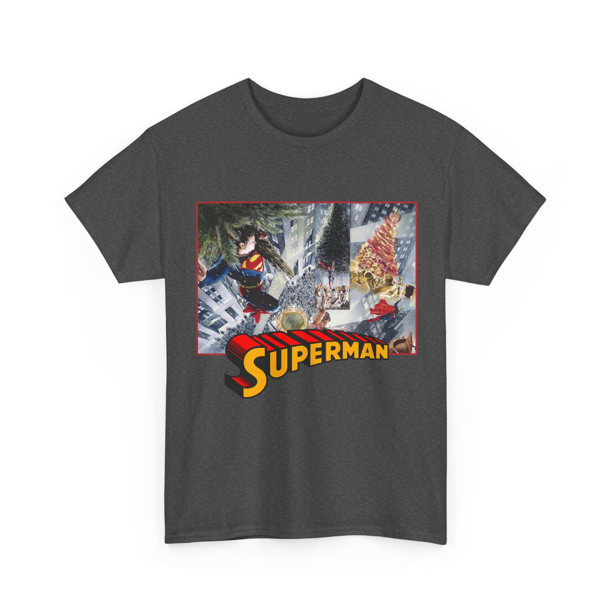 Superman Christmas Tree T-Shirt - Alex Ross Art - DC Comics