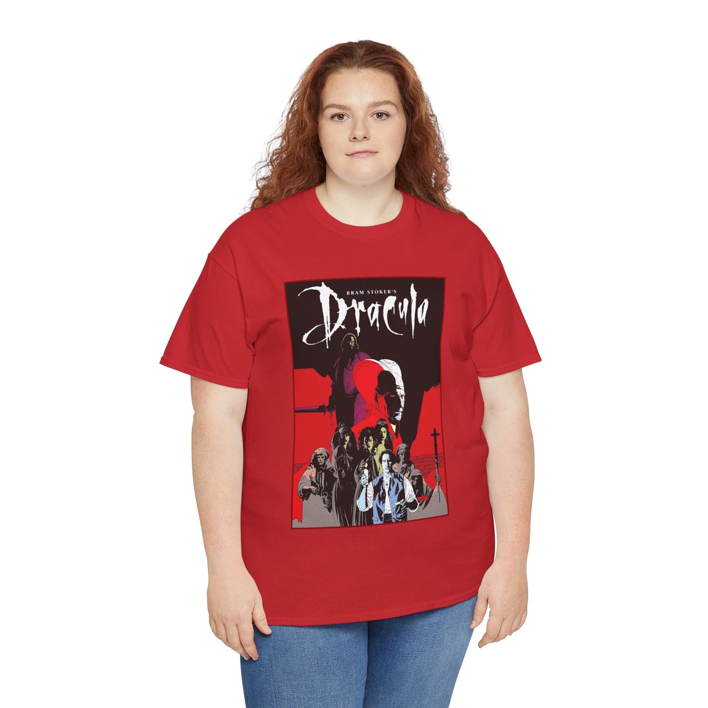 Bram Stoker's Dracula T-Shirt - Mike Mignola Art - Francis Ford Coppola Movie - Mina Murray, Jonathan Harker