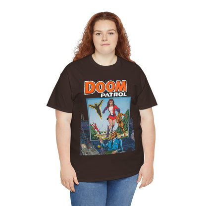 Doom Patrol T-Shirt - George Perez Art - Elasti-Girl, Robotman, Negative Man, The Chief - DC Comics Digest Cover Art