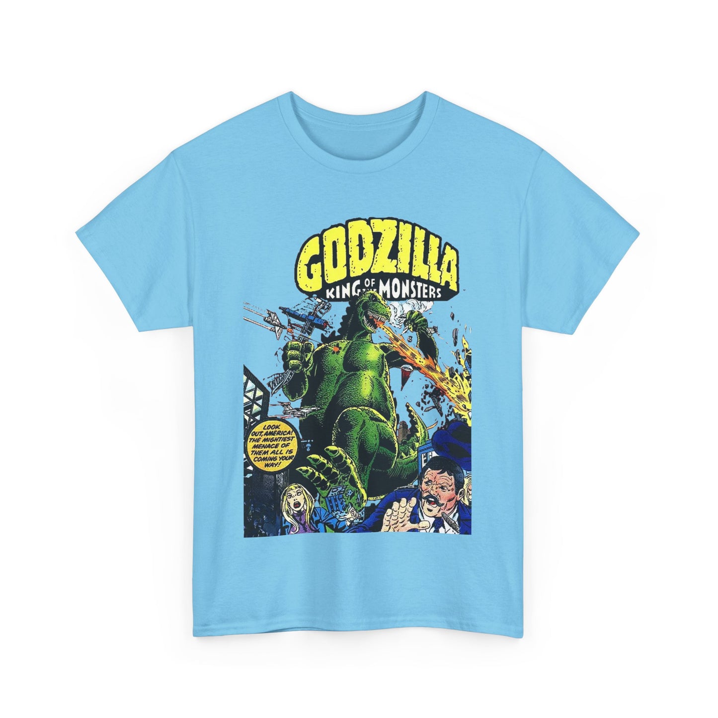 Godzilla T-Shirt - King of the Monsters - 1970s Comic Series - Marvel Comics - Bronze Age Monster Comic
