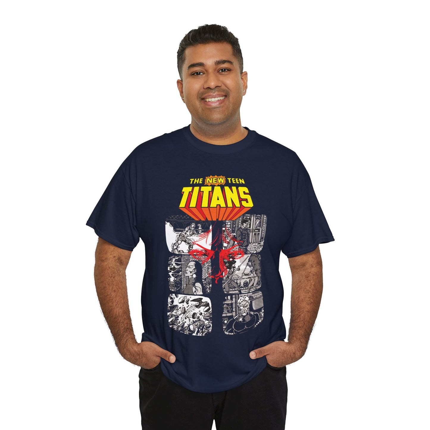 New Teen Titans T-Shirt - George Perez Art - Judas Contract - Eyes of Tara Markov - Tales of the Teen Titans #42 Cover Art - DC Comics