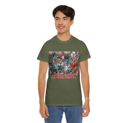 Spider-Verse T-Shirt - Arthur Adams Art - Spider-Man, Venom, Spider-Man 2099, Miles Morales, Spider-Woman - Marvel Comics