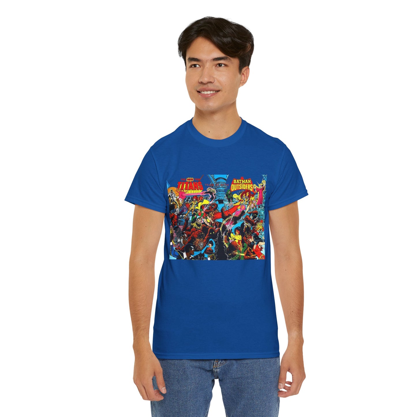 New Teen Titans & Batman and the Outsiders T-Shirt - George Perez & Jim Aparo Art - DC Comics