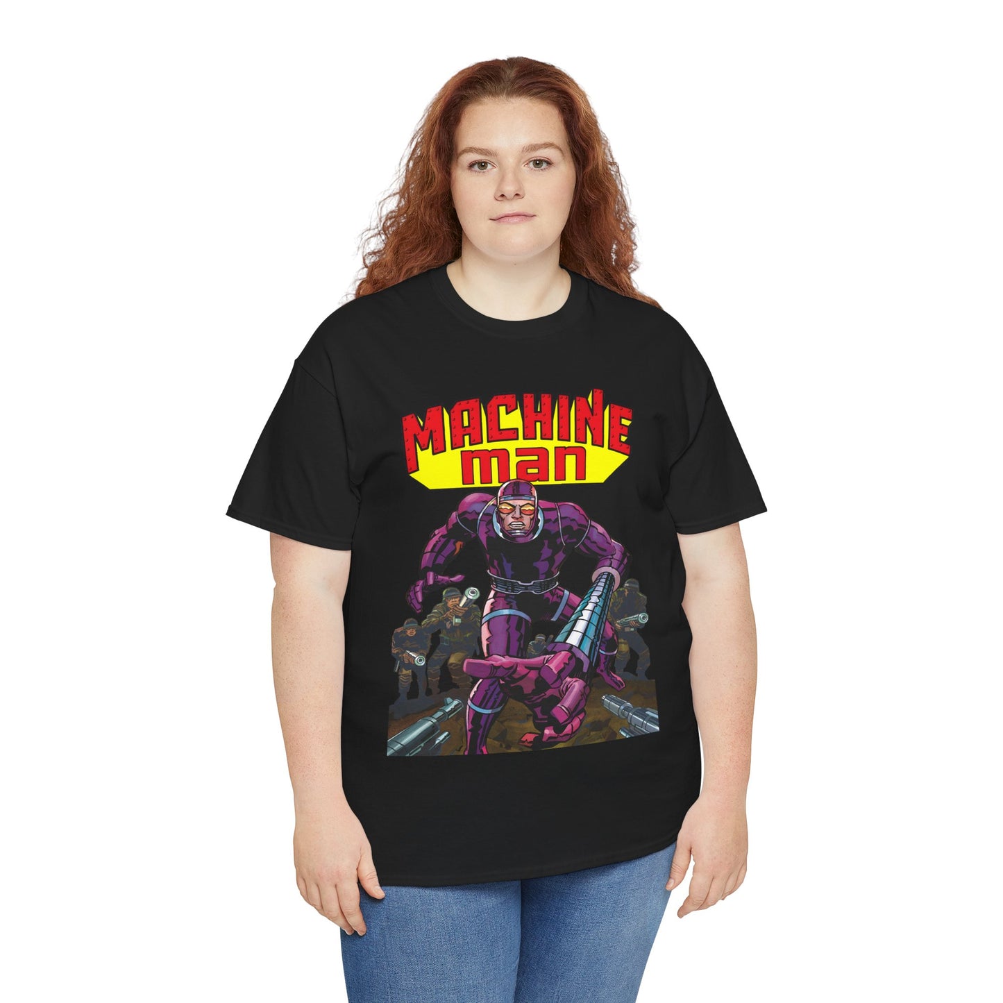 Machine Man T-Shirt - Jack Kirby Creation - Popular 1970s Hero - Marvel Comics