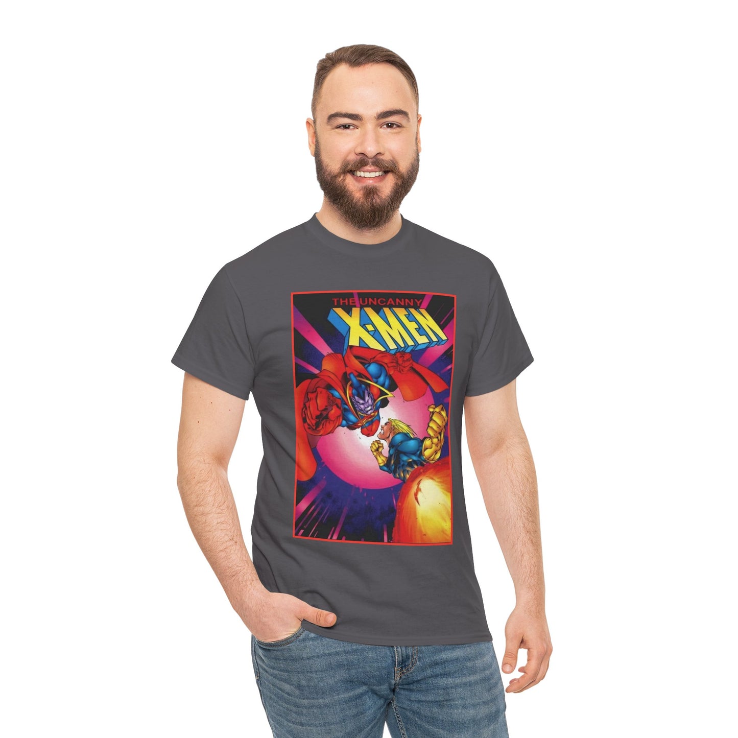 Uncanny X-Men T-Shirt - Joe Madureira Art - #341 Cover Art - Cannonball Vs Gladiator - Marvel Comics