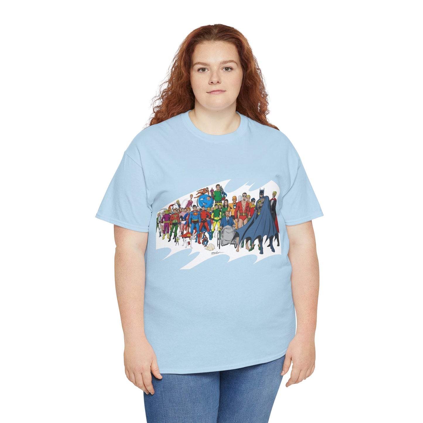 Batman T-Shirt - Neal Adams Art - Plastic Man, Sargon, Robin, Doom Patrol, Superboy, Legion of Super-Heroes - 100-Page Giant Cover Art - DC Comics
