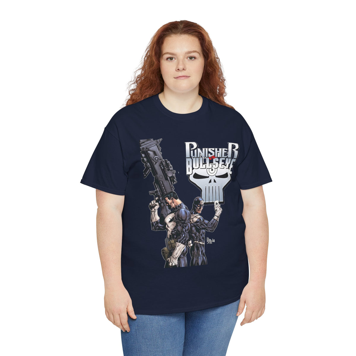 Punisher Vs Bullseye T-Shirt -Mike Deodato Jr Art - Marvel Comics