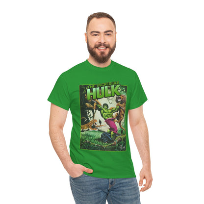 Incredible Hulk T-Shirt - Joe Jusko Art - Hulk Fighting Lions and Tigers - Marvel Comics