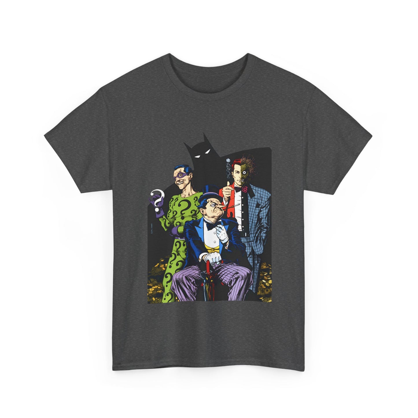 Riddler, Two-Face, Penguin T-Shirt - Brian Bolland Art - DC Comics