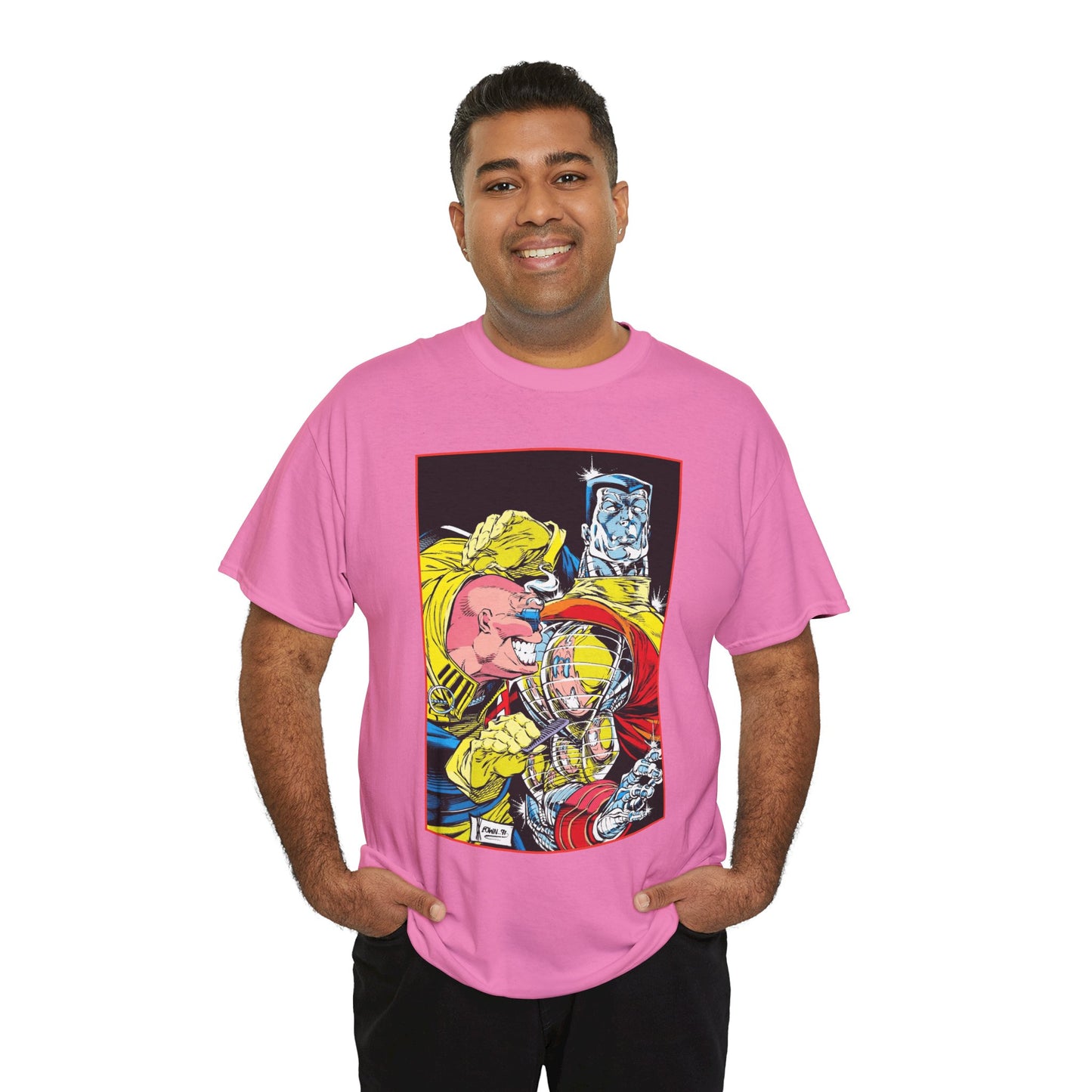 Strong Guy & Colossus T-Shirt - Dale Keown Art - Uncanny X-Men Annual Poster - Marvel Comics