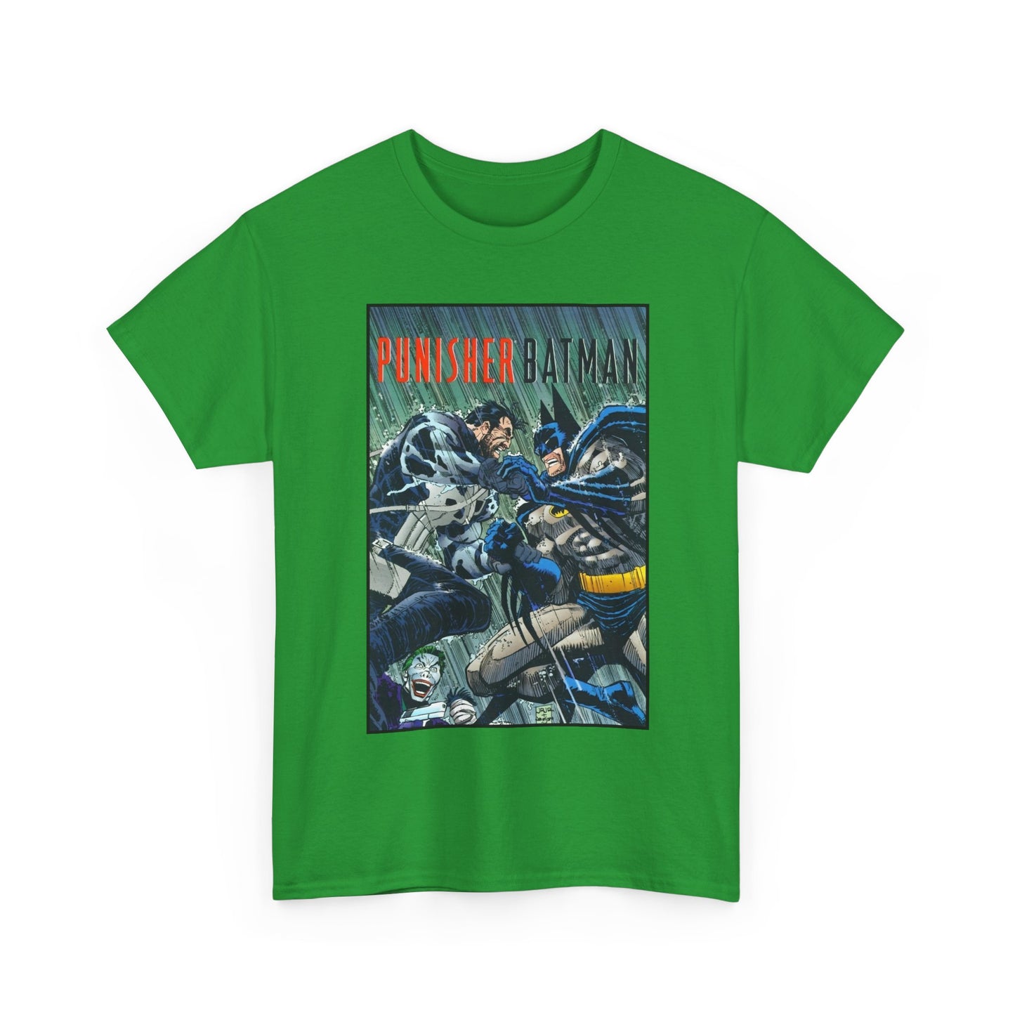 Punisher/Batman T-Shirt - John Romita Jr Art - Deadly Knights, Joker - DC Comics/Marvel Comics