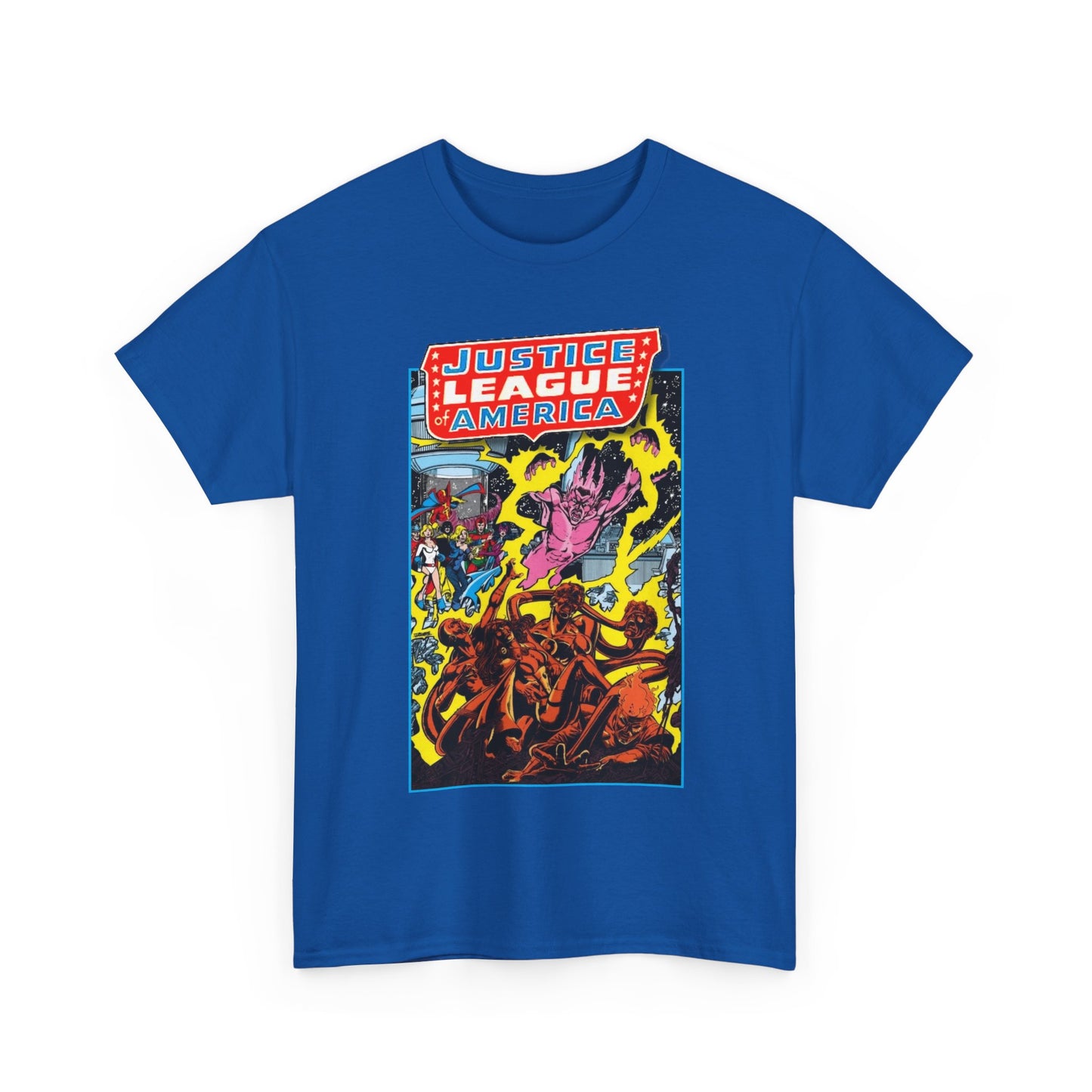 Justice League of America T-Shirt - George Perez Art - JSA Team-Up Cover - DC Comics