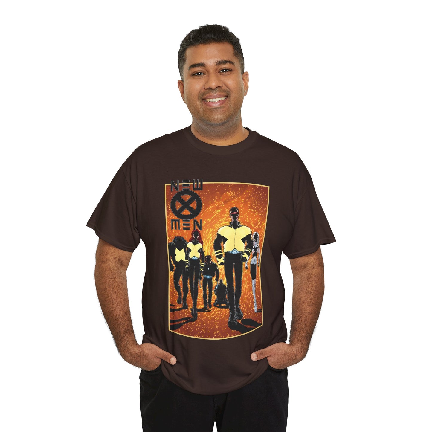 New X-Men T-Shirt - Frank Quitely Art - Wolverine, Cyclops, Jean Grey, Beast, Professor X - Marvel Comics - Grant Morrison Run