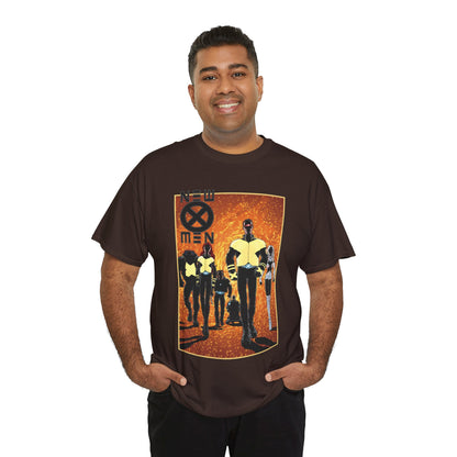 New X-Men T-Shirt - Frank Quitely Art - Wolverine, Cyclops, Jean Grey, Beast, Professor X - Marvel Comics - Grant Morrison Run