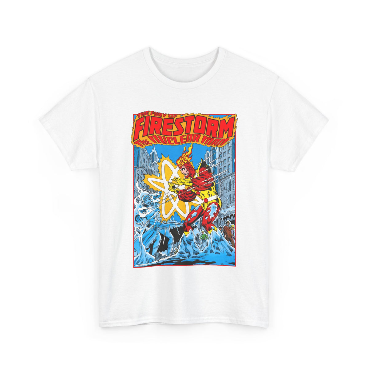 Fury of Firestorm T-Shirt - Pat Broderick Art - Vs Killer Frost - #3 Cover Art - DC Comics