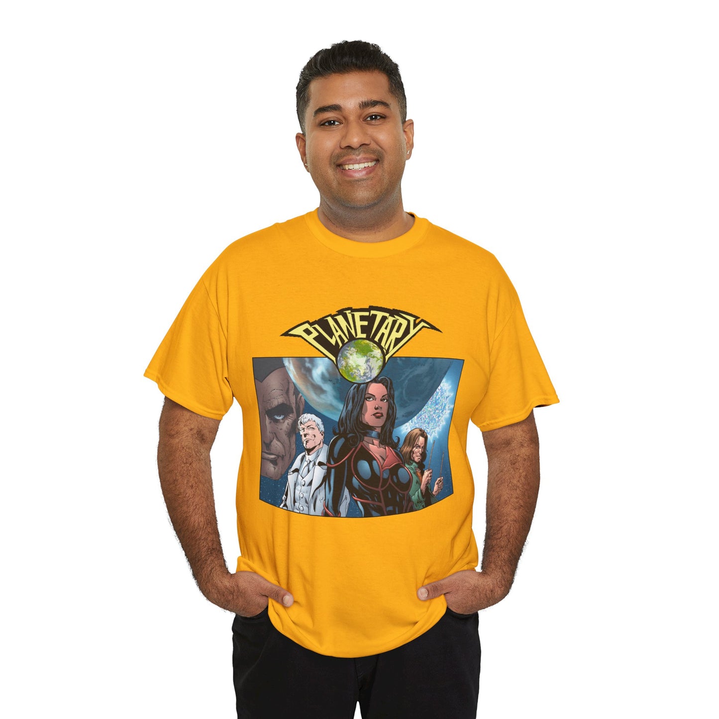 Planetary T-Shirt - Phil Jimenez Art - The Drummer, Jakita Wagner & Elijah Snow - DC Comics/Wildstorm - Ellis Story