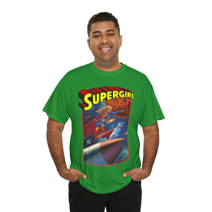 Supergirl & Krypto T-Shirt - Amanda Conner Art - Kara from Krypton - Superman's Pet Superdog - DC Comics