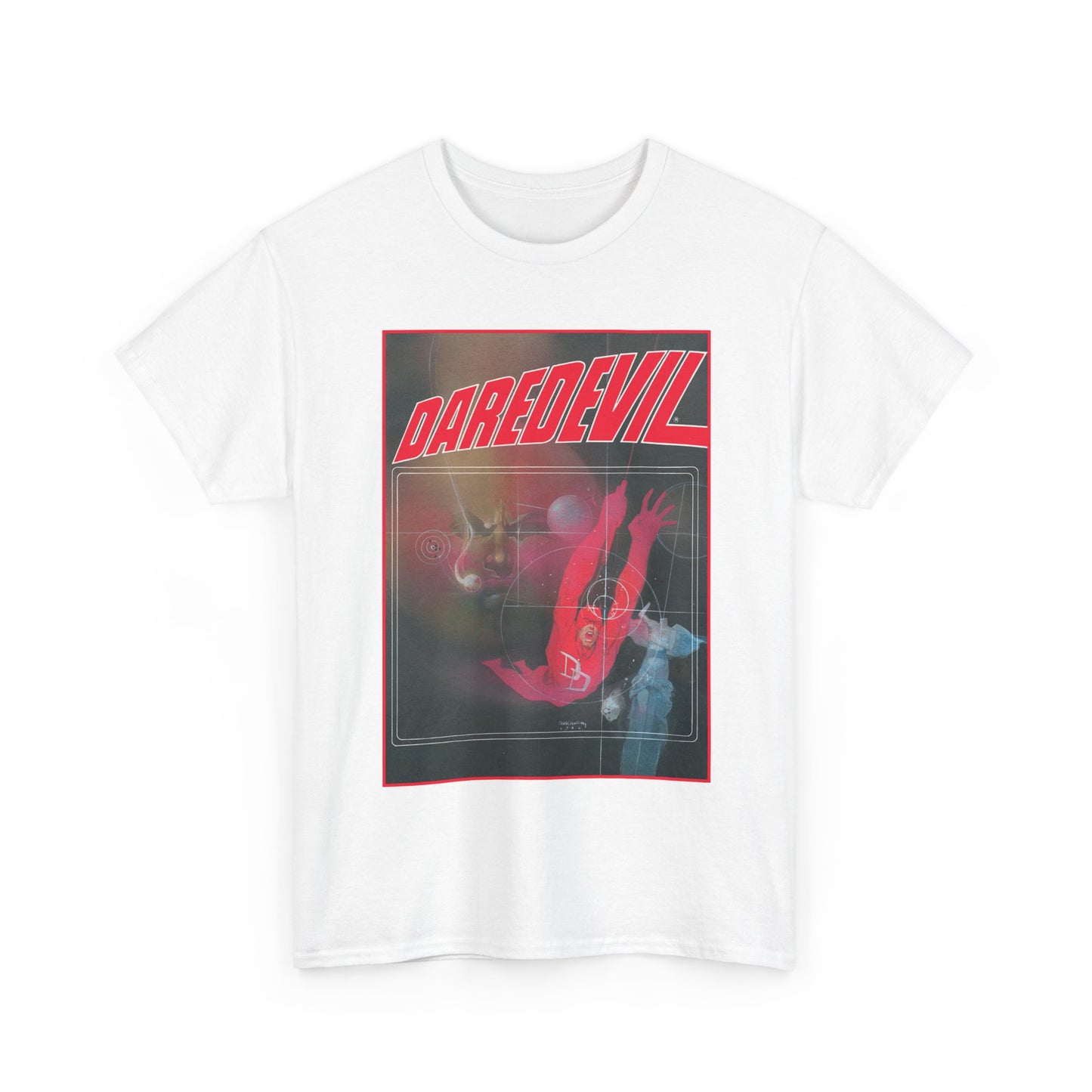 Daredevil T-Shirt - Bill Sienkiewicz Art - Marvel Graphic Novel Love & War - Vs Kingpin - Frank Miller Story