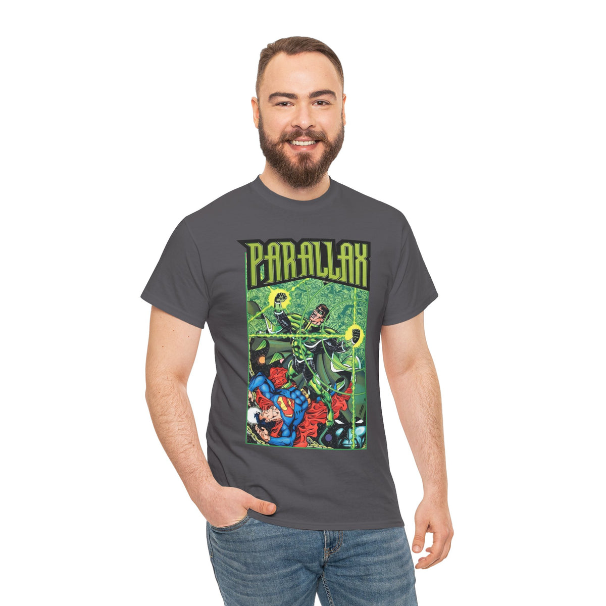 Parralax T-Shirt - George Perez Art - Reign of the Supermen Story - DC Comics