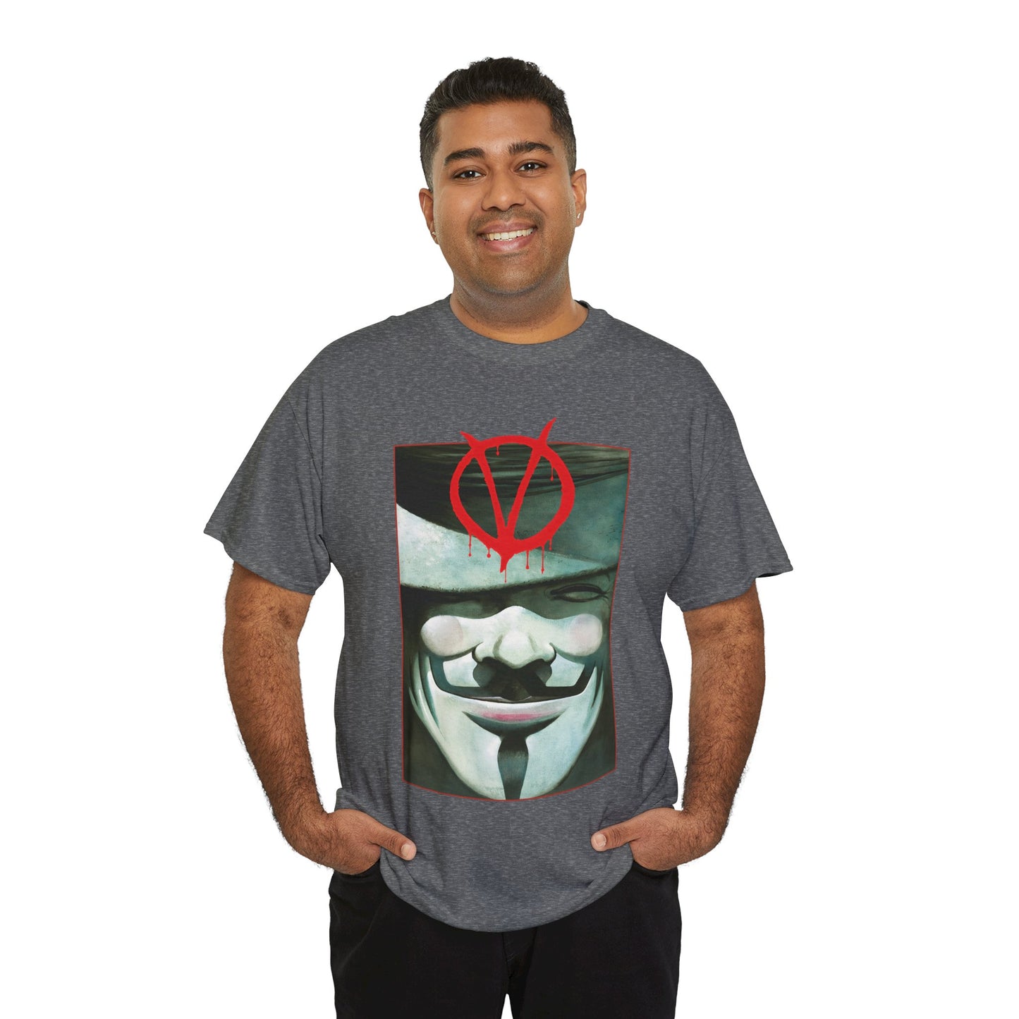 V For Vendetta T-Shirt - David Lloyd Art - Guy Fawkes Mask - DC Comics
