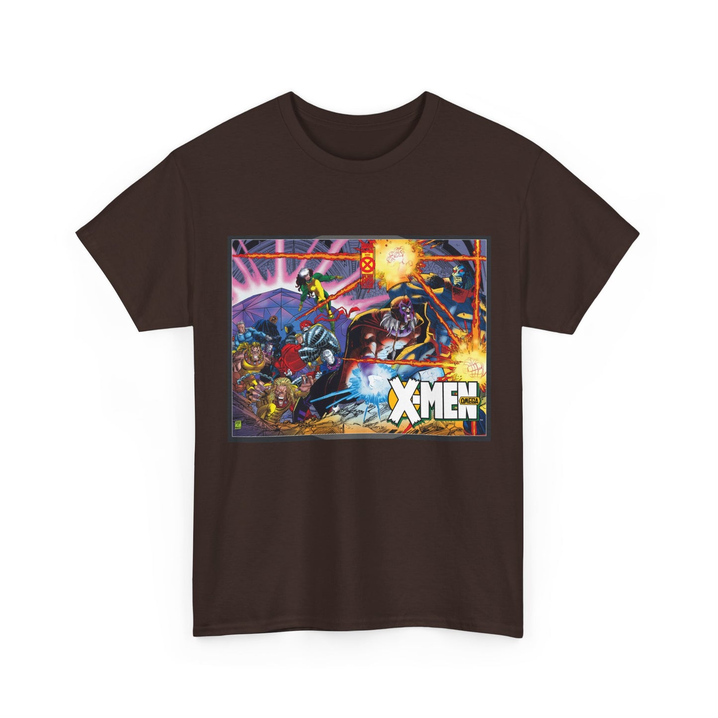 X-Men: Age of Apocalypse T-Shirt - John Romita Jr Art - Magneto, Rogue, Colossus, Quicksilver, Sabretooth, Quicksilver - Omega - Marvel Comics