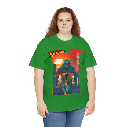 Superman Vs Godzilla T-Shirt - DC Comics - Man of Steel Vs the King of the Monsters