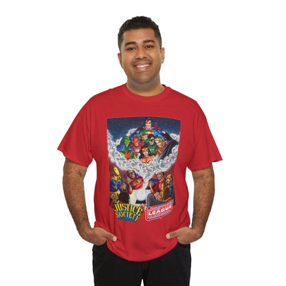 Justice Society & Justice League T-Shirt - George Perez Art - Golden & Silver Age - DC Comics
