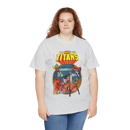 New Teen Titans T-Shirt - George Perez Art - Wonder Girl, Flash, Robin, Speedy, Aqualad, Hawk - DC Comics