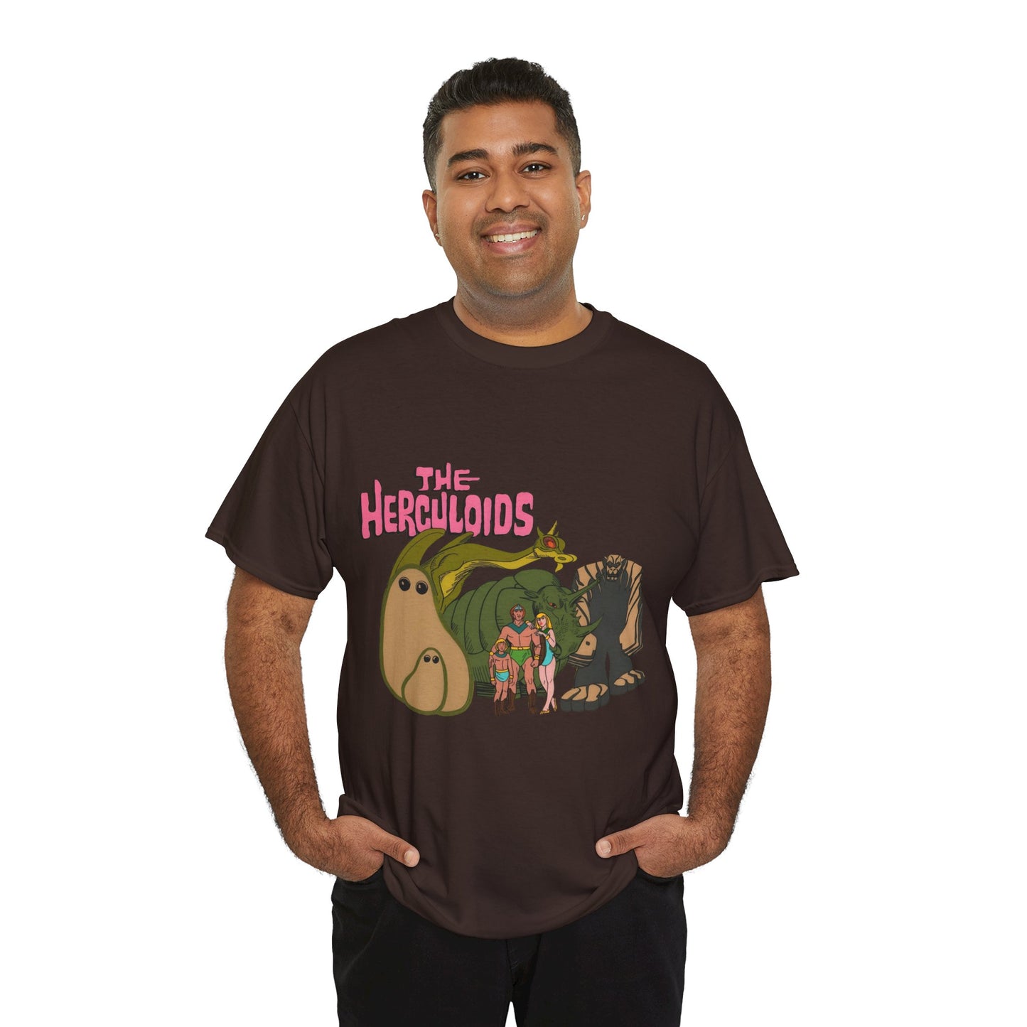 Herculoids T-Shirt - Popular 1960s Hanna-Barbera Cartoon - Zandor, Tara, Dorno, Gloop & Gleep - Amzot - Alex Toth Designs