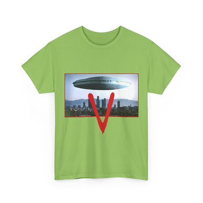 V T-Shirt - The Visitors Mothership - Popular NBC Sci-Fi TV Series from the 1980s