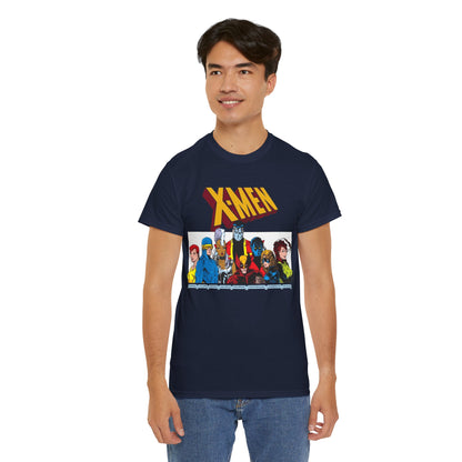 X-Men T-Shirt - Arthur Adams Art - Cyclops, Nightcrawler, Storm, Wolverine, Shadowcat, Phoenix (Rachel Summers), Colossus, Rogue - Marvel Comics